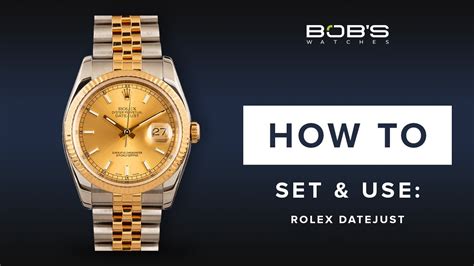 change the date on a rolex|Rolex datejust setting date.